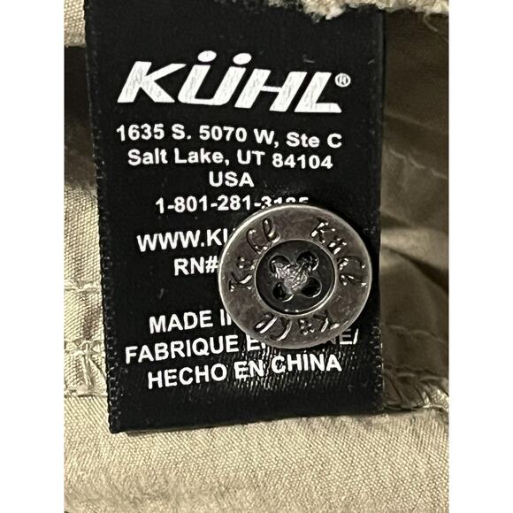 Kuhl Pants Womens 6 Beige Cargo Capri Stretch Lightweight Hiking Outdoor Travel - Picture 5 of 11